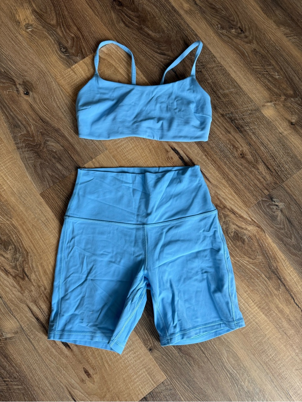 Lululemon Wunder Train Strappy Racer Bra & Align High-Rise Short 6” - size 6